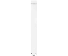 Valgomojo stalo kojelės, 3 vnt., baltos, 70x(72-73,3) cm, plienas, V formos