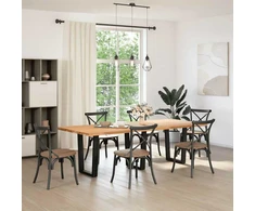 Valgomojo stalo kojos, 3 vnt., juodos, 70x(72-73,3) cm, plienas, V formos