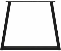 Valgomojo stalo kojos, 3 vnt., juodos, 70x(72-73,3) cm, plienas, V formos