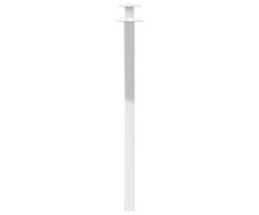 Valgomojo stalo kojos, 2 vnt., baltos, 80x(72-73) cm, plienas, X formos