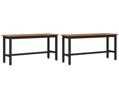 Valgomojo suolas 100 x 32,5 x 48,5 cm 2 vnt.