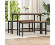 Valgomojo suolas 2 pcs Senas medis 100 x 32,5 x 48,5 cm