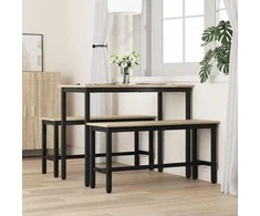 Valgomojo suolas 2 pcs Sonoma ąžuolas 100 x 32,5 x 48,5 cm