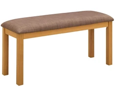 Valgomojo suolas 95 x 32 x 45 cm Kietas ąžuolo medis Pilka