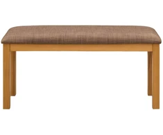 Valgomojo suolas 95 x 32 x 45 cm Kietas ąžuolo medis Pilka
