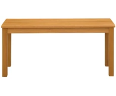 Valgomojo suolas 95 x 32 x 45 cm Kietas ąžuolo medis Natūrali