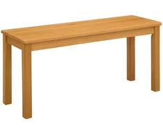 Valgomojo suolas 95 x 32 x 45 cm Kietas ąžuolo medis Natūrali