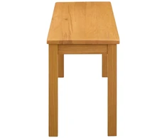 Valgomojo suolas 95 x 32 x 45 cm Kietas ąžuolo medis Natūrali