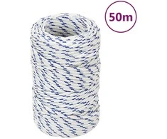 Valties virvė, baltos spalvos, 2mm, 50m, polipropilenas