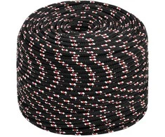 Valties virvė, juodos spalvos, 6mm, 250m, polipropilenas
