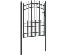 Tvoros vartai su smailiais EMMEN 170 x 100 cm Pilka