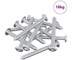 Varžtas 1600 pcs Sidabro M6 x 60 mm Plienas