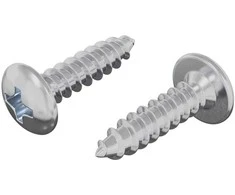 Varžtas 2 pcs Sidabro M4 x 16 mm Plienas