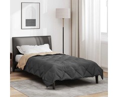 Vasaros antklodė Antracito ir taupe 200 x 135 cm Mikropluoštas