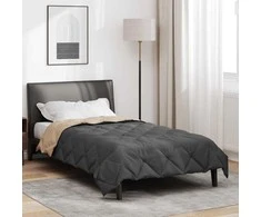 Vasaros antklodė Antracito ir taupe 220 x 135 cm Mikropluoštas