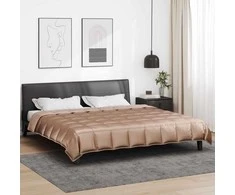 Vasaros antklodė Auksinė 200 x 200 cm Satin ir mikropluoštas