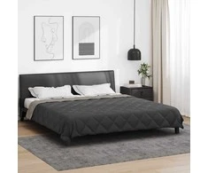 Vasaros antklodė Šviesiai pilka ir antracito 220 x 260 cm