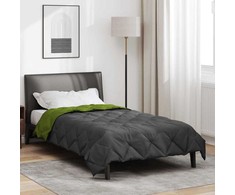 Vasaros antklodė Žalia ir antracito 220 x 155 cm Mikropluoštas