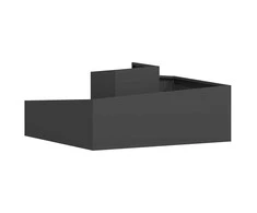 Sodo vazonas Juoda 100 x 100 x 50 cm Šaltai valcuotas plienas