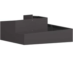 Sodo vazonas Juoda 100 x 100 x 50 cm Šaltai valcuotas plienas