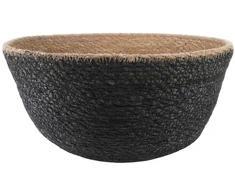 Vazonas su rankenomis 2 pcs Juoda Ø 32 x 32 cm 100% Jūros žolė