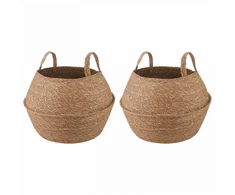 Vazonas su rankenomis 2 pcs Natūrali Ø 45 x 36 cm