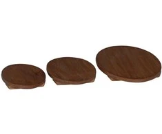 Vazonų stalas 3 pcs Ruda Mahogany Medis