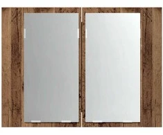 Veidrodinė LED spintelė, medienos, 60x12x45cm, apdirbta mediena