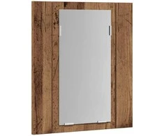 Veidrodinė LED vonios spintelė, medienos, 40x12x45cm, mediena