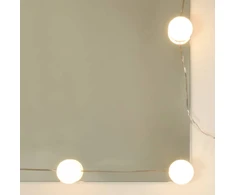 Veidrodinė spintelė su LED apšvietimu, ąžuolo, 70x16,5x60cm