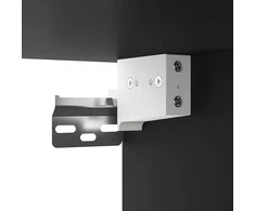 Veidrodinė spintelė su LED apšvietimu, juoda, 70x16,5x60cm