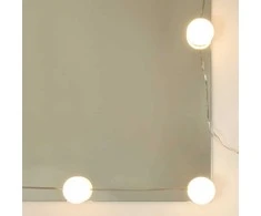 Veidrodinė spintelė su LED, dūminio ąžuolo, 76x15x55cm