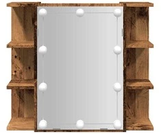 veidrodinė spintelė su LED Old Wood 70x16,5x60 cm