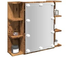 veidrodinė spintelė su LED Old Wood 70x16,5x60 cm