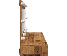 veidrodinė spintelė su LED Old Wood 90x31,5x62 cm