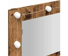 veidrodinė spintelė su LED Old Wood 90x31,5x62 cm