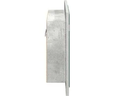 Veidrodinė vonios spintelė su LED, betono, 60x12x45cm, akrilas