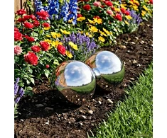 Veidrodinis kamuolys 2 pcs Ø 15 cm Nerūdijantis plienas 201
