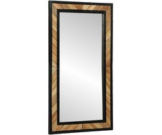 Sieninis veidrodis Stačiakampio Juoda ir Ruda 50 x 2 x 90 cm