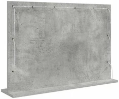 Kosmetinis veidrodis Stačiakampio Betono pilka 80 x 55 x 18 cm
