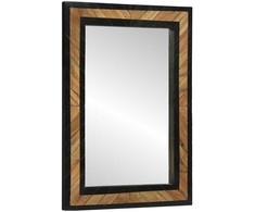 Sieninis veidrodis Stačiakampio Juoda ir Ruda 70 x 2 x 70 cm