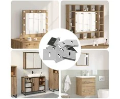Veidrodžio laikiklis 2 pcs Nikelio 35 x 30 x 8,3 mm Plienas