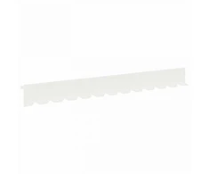 Vejo kraštas 10 pcs 102 x 10 x 4 cm Plienas Balta