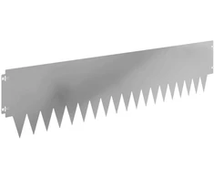 Vejo kraštas 10 pcs 103 x 25 cm metalas Sidabrinė