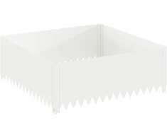 Vejo kraštas 100 x 100 x 35 cm Plienas Balta