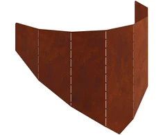 Vejo kraštas 100 x 45 cm Plienas Rūdijanti
