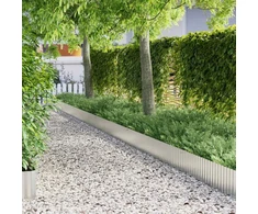 vidaxl Vejo Kraštas 1000 x 25 x 0,03 cm Galvanizuotas plienas