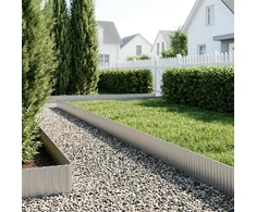 Vejo kraštas 20 m x 15 cm Galvanizuotas plienas Sidabrinė