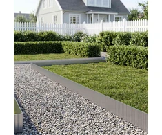 Vejo kraštas 20 m x 20 cm Galvanizuotas plienas Sidabrinė