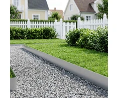 Vejo kraštas 20 m x 25 cm Galvanizuotas plienas Sidabrinė